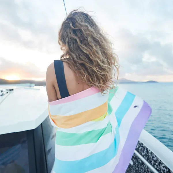 Toalla Playa Microfibra Dock & Bay XL Rainbow