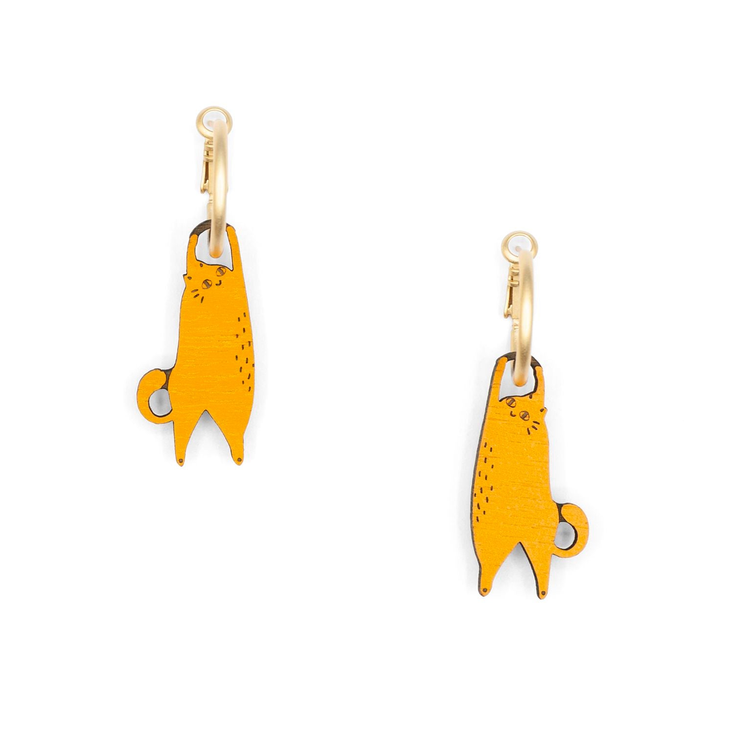 Pendientes Hanging Cat Ginger Materia Rica
