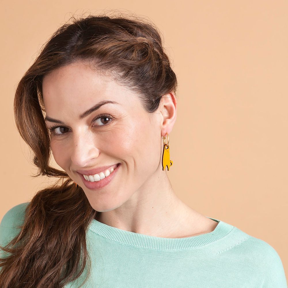 Pendientes Hanging Cat Ginger Materia Rica
