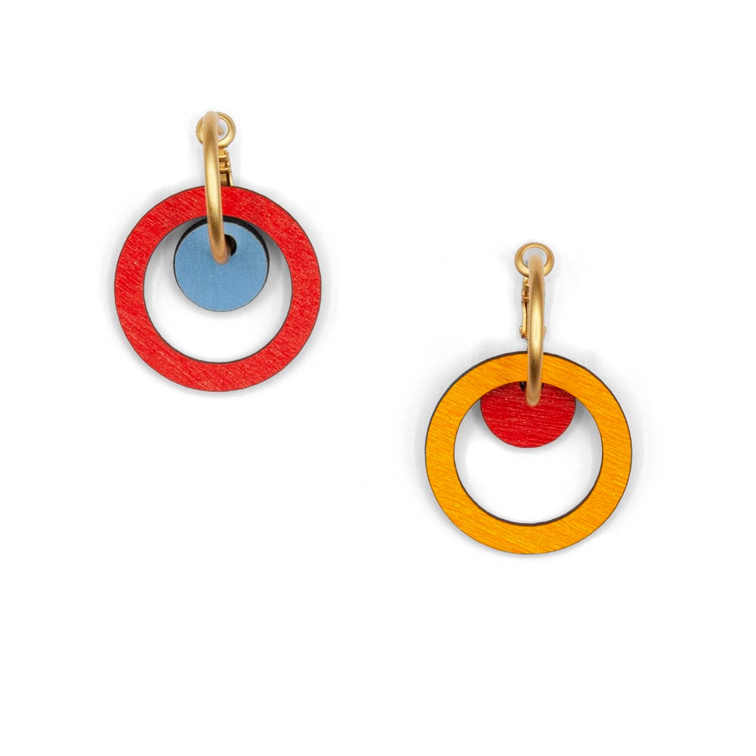 Pendientes Circles and Hoops Materia Rica