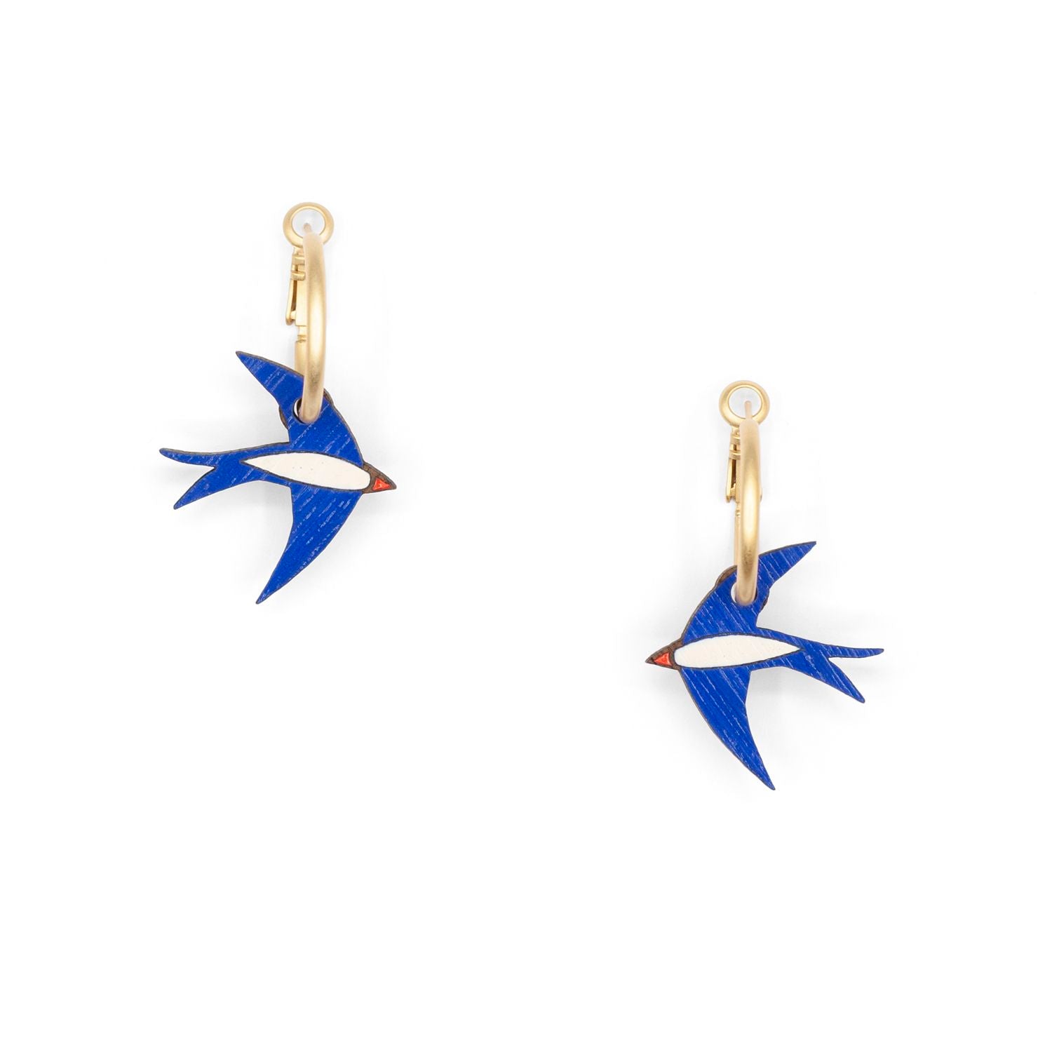 Pendientes Navy Blue Swallow Materia Rica