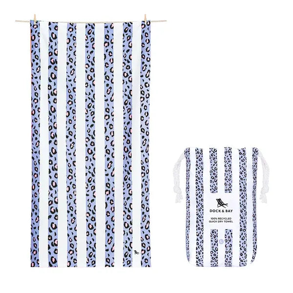 Toalla Playa Microfibra Dock & Bay Lively Leopard L