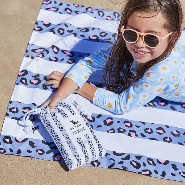 Toalla Playa Microfibra Dock & Bay Lively Leopard L
