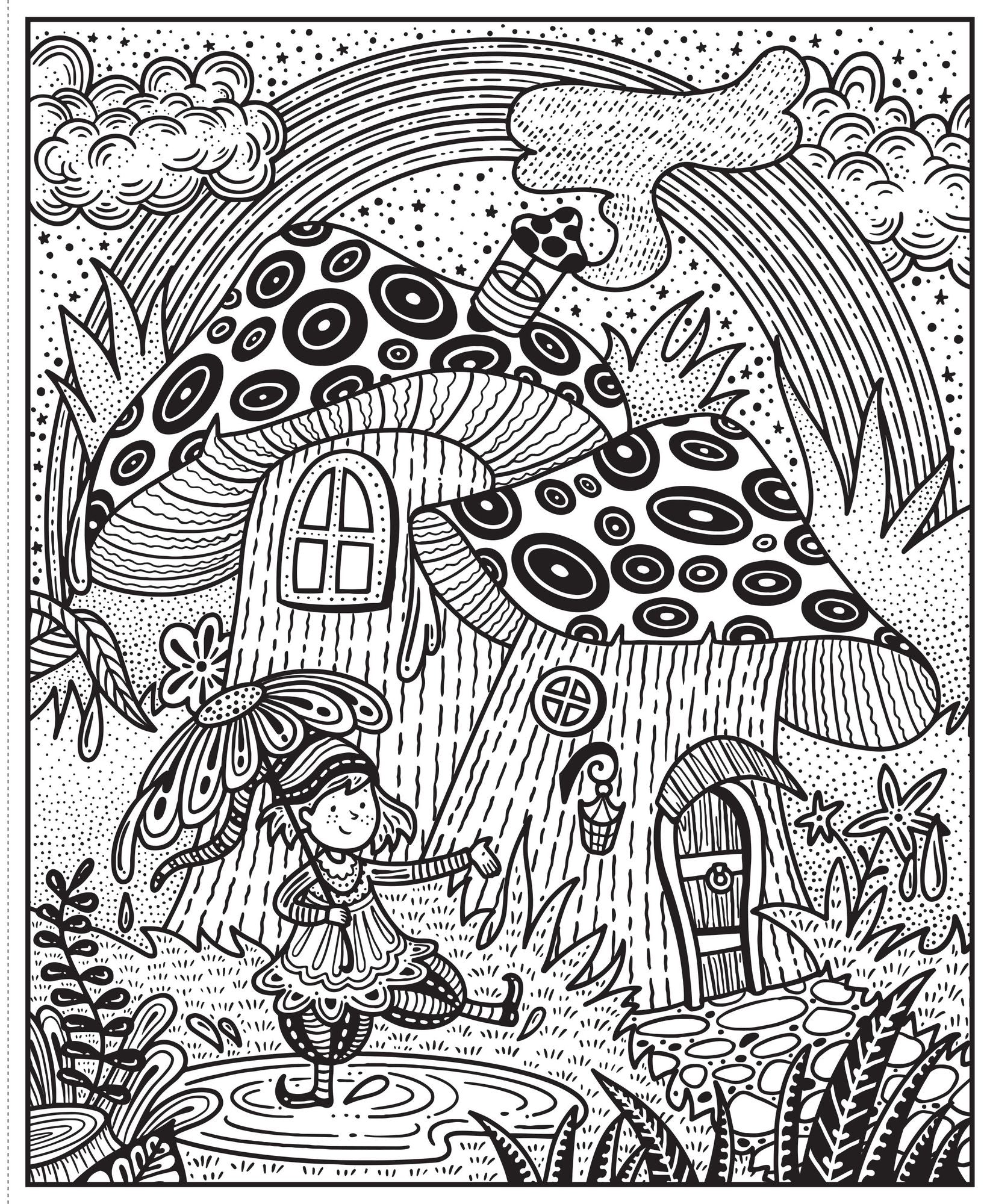 Colorea Magia Agua y Pincel Fuera Agobios Usborne