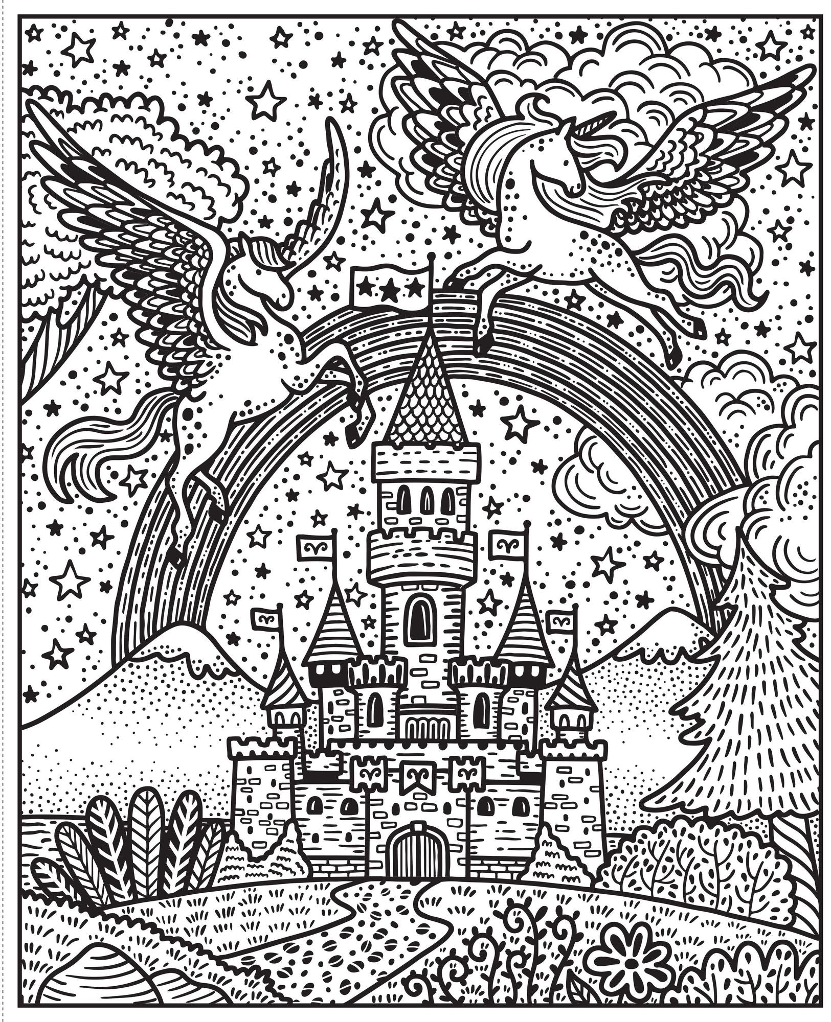 Colorea Magia Agua y Pincel Fuera Agobios Usborne
