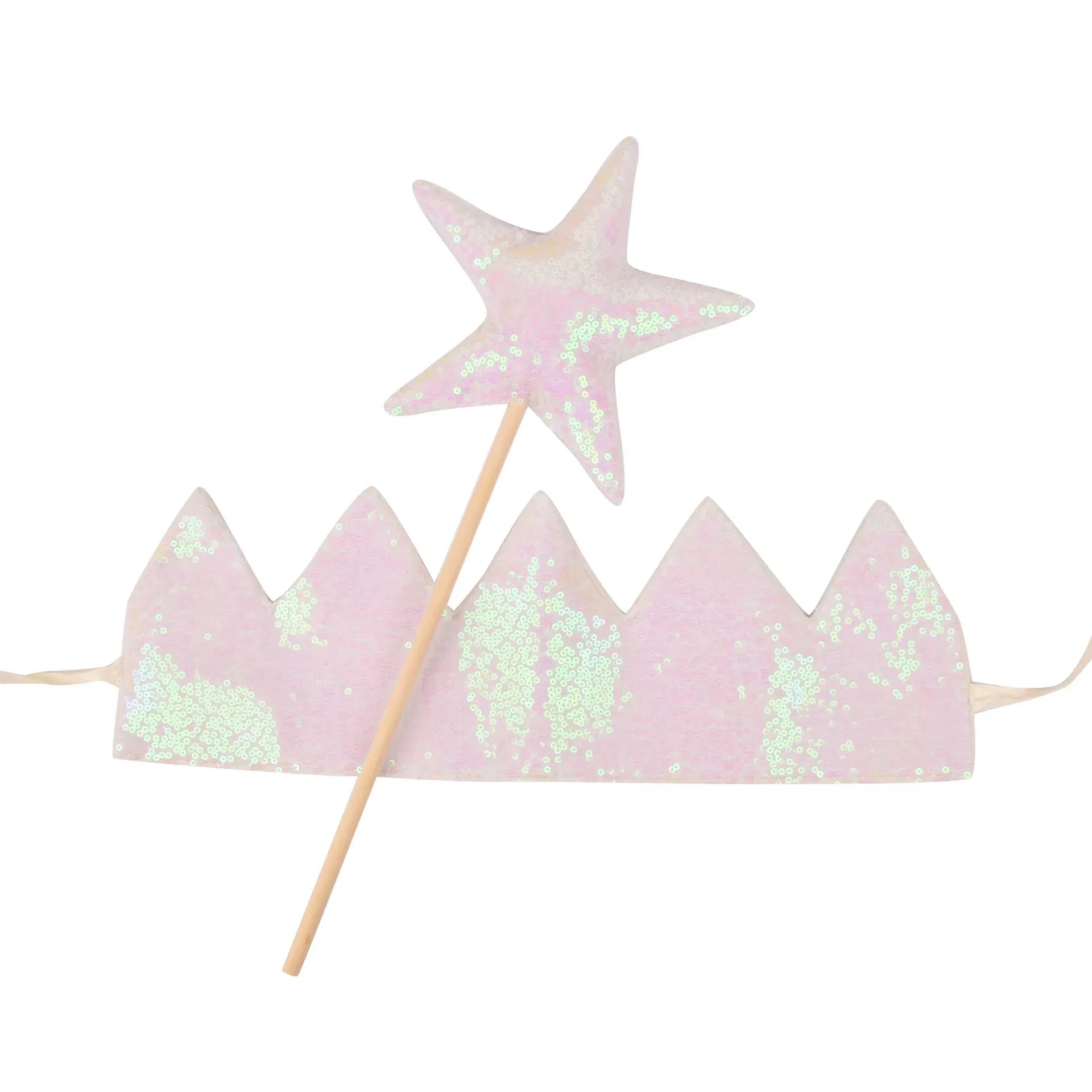 Corona y Varita Glitter Love - Varios Colores