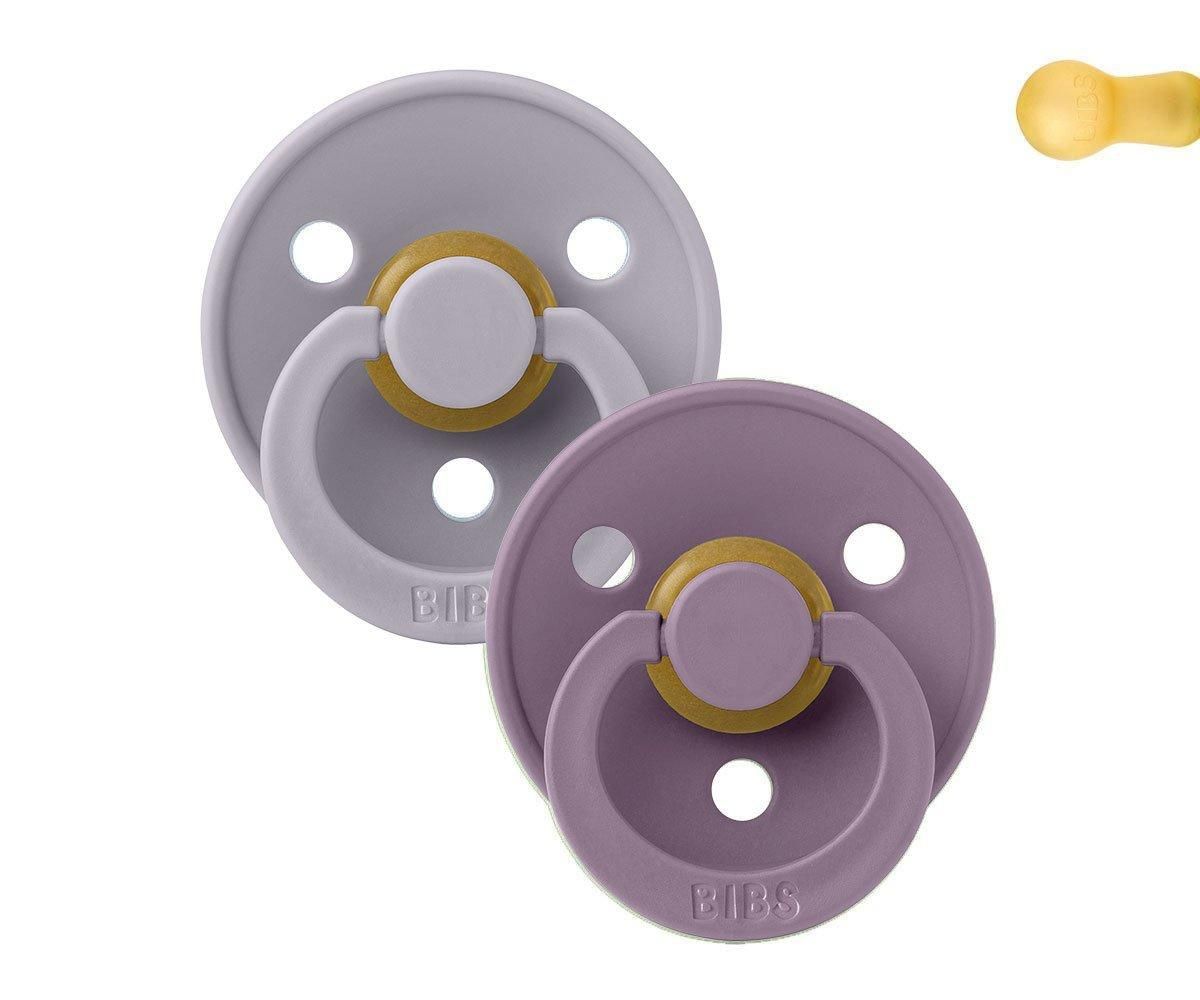 2 Chupetes BIBS Grey/Mauve