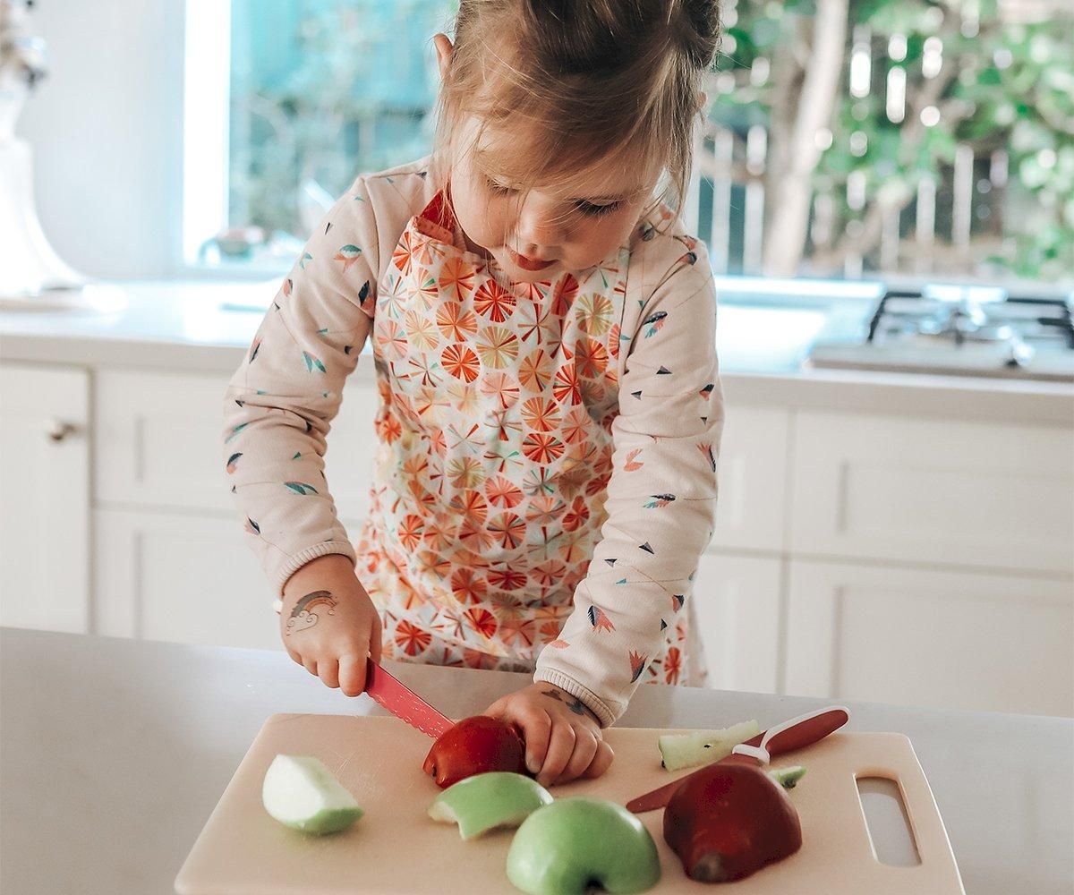 Cuchillo KiddiKutter Autonomía Niños Blush