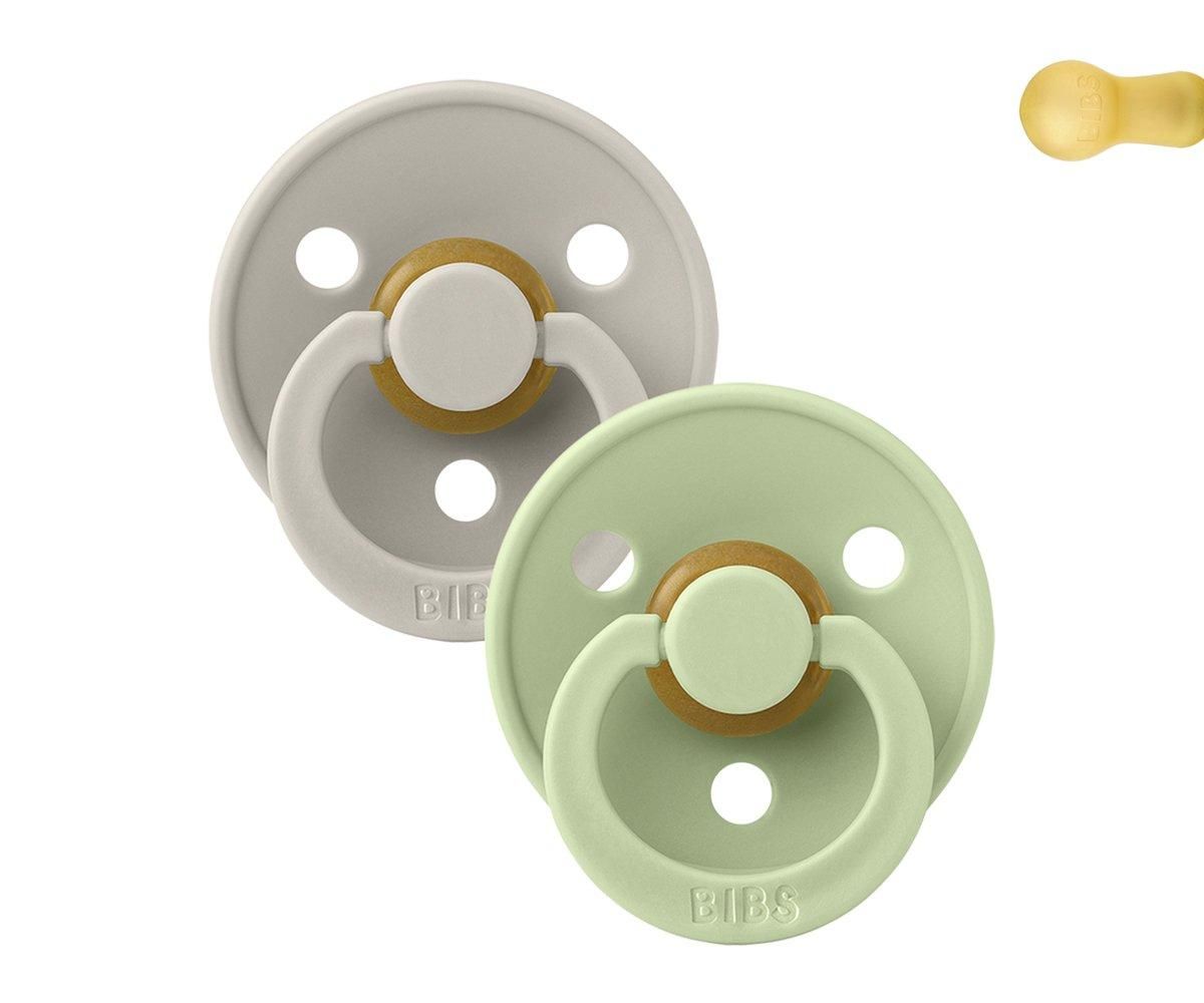 2 Chupetes BIBS Sand/Pistachio