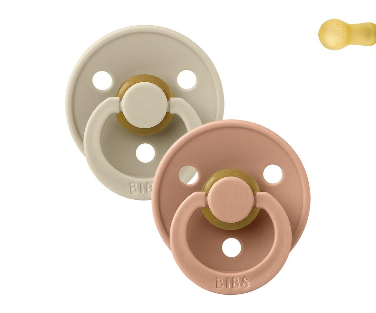 2 Chupetes BIBS Vanilla/Peach