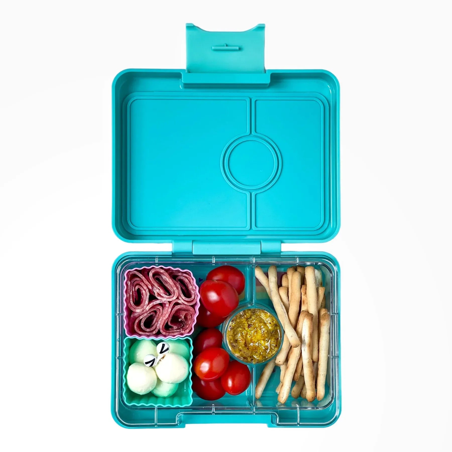 YUMBOX Snack 3 Compartimentos - Rainbow Aqua