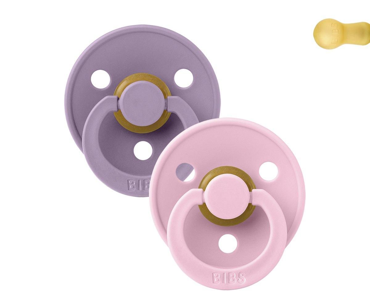 2 Chupetes BIBS Lavender/Baby Pink