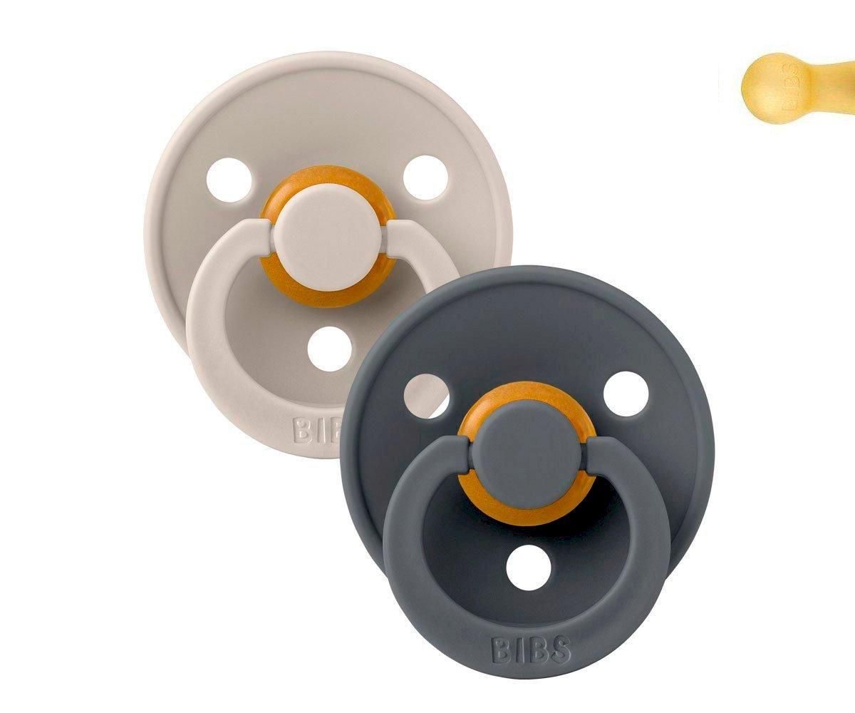 2 Chupetes BIBS Sand/Iron
