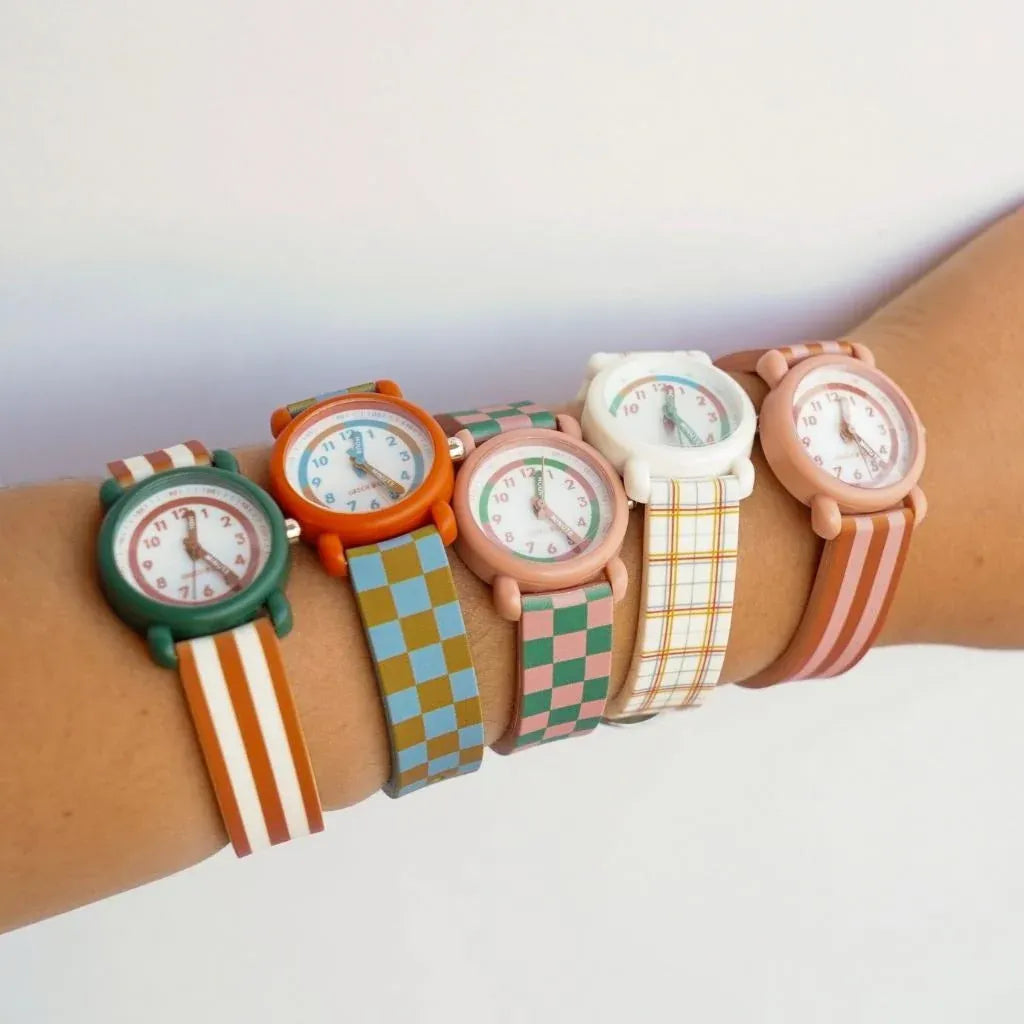 Reloj Cuadros Stripe Atlas/Tierra Grech & Co