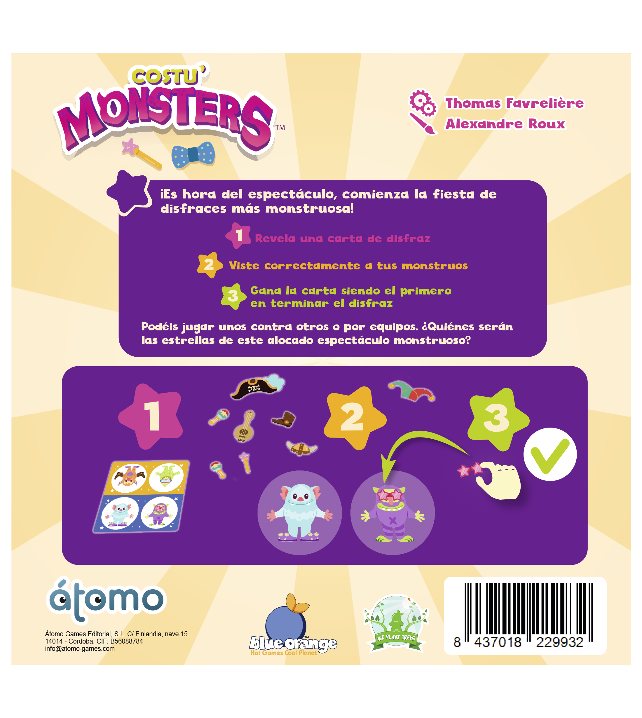 Juego Costu Monsters