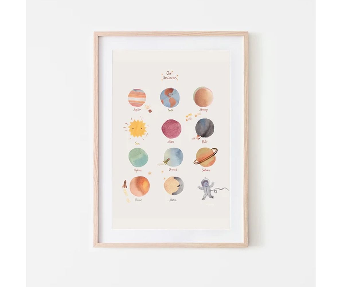 Poster Mushie Espacio A3