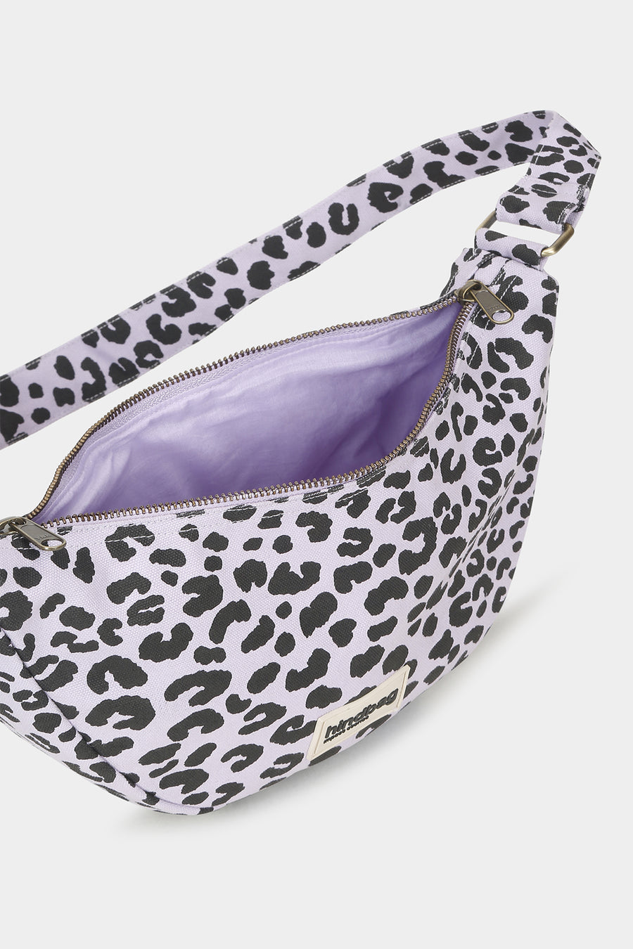 Bolso Bandolera Andrea Leopardo Lila