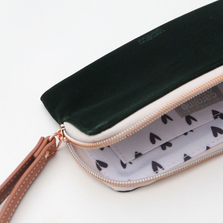 Monedero Terciopelo Verde