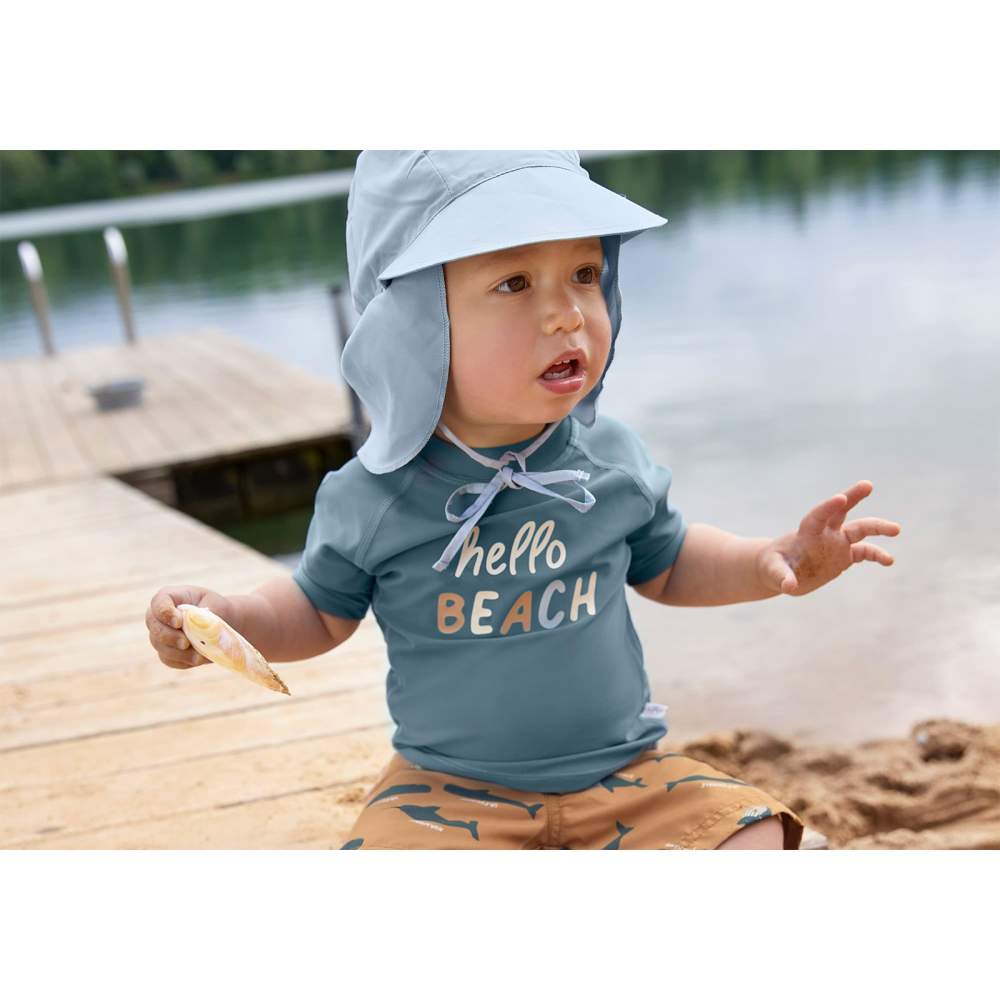 Camisa Manga Corta Hello Beach Blue Lässig