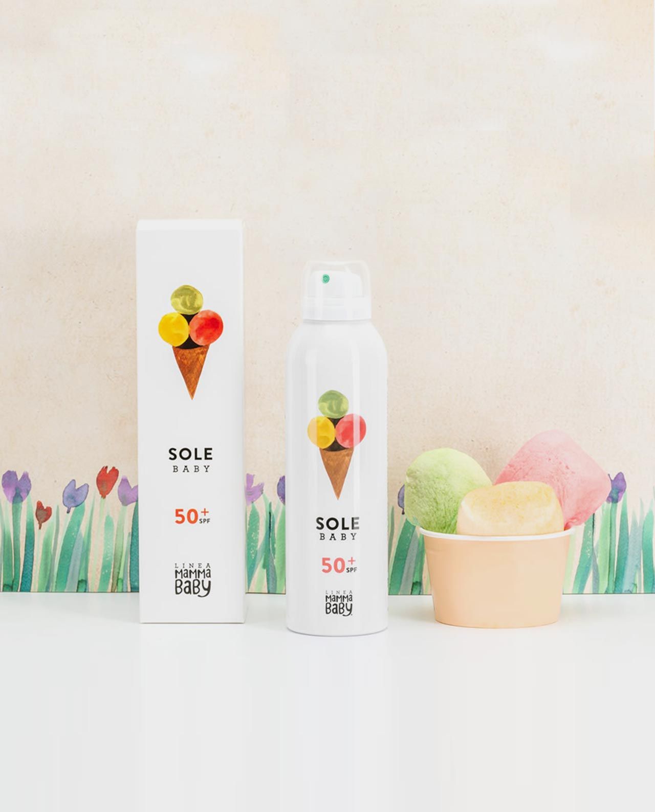 Crema Solar SPF 50+ Linea MammaBaby