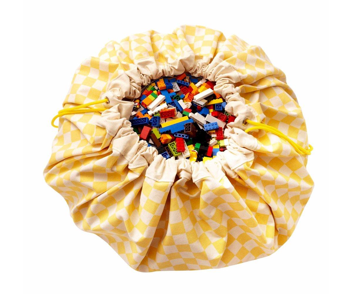 Saco Reversible Play & Go Vichy Yellow