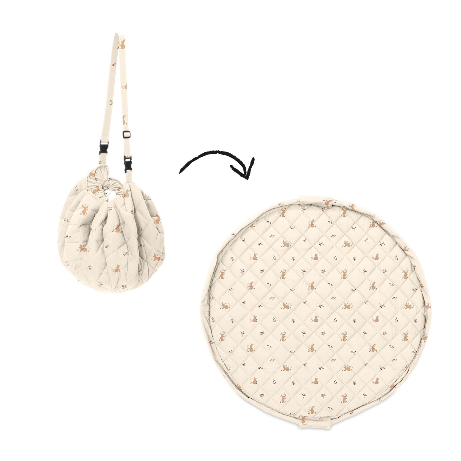 Saco Play & Go SOFT Reversible Rabbits