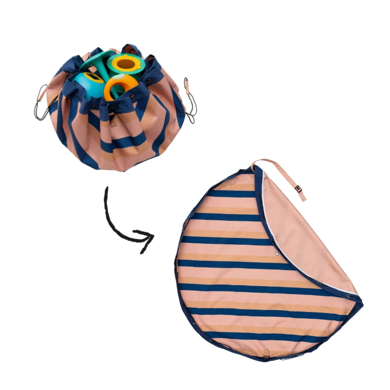 Saco Play & Go Impermeable OUTDOOR Mokka Stripes