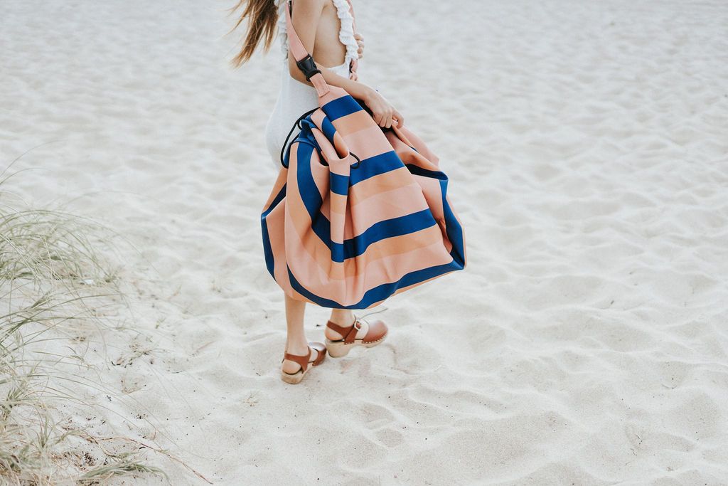 Saco Play & Go Impermeable OUTDOOR Mokka Stripes