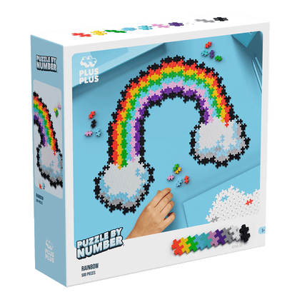 Puzzle Construcciones Plus Plus Pack Arcoiris 500 piezas