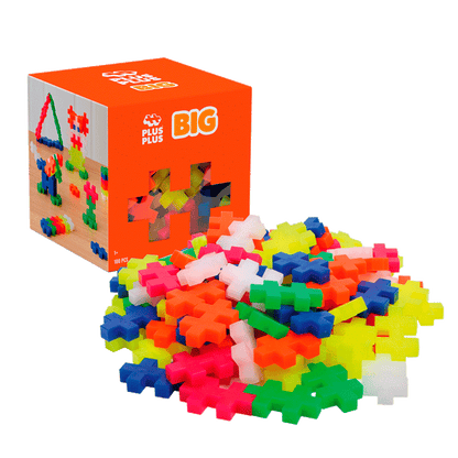 Cubo BIG Puzzle Construcciones Plus Plus 100 piezas Neon