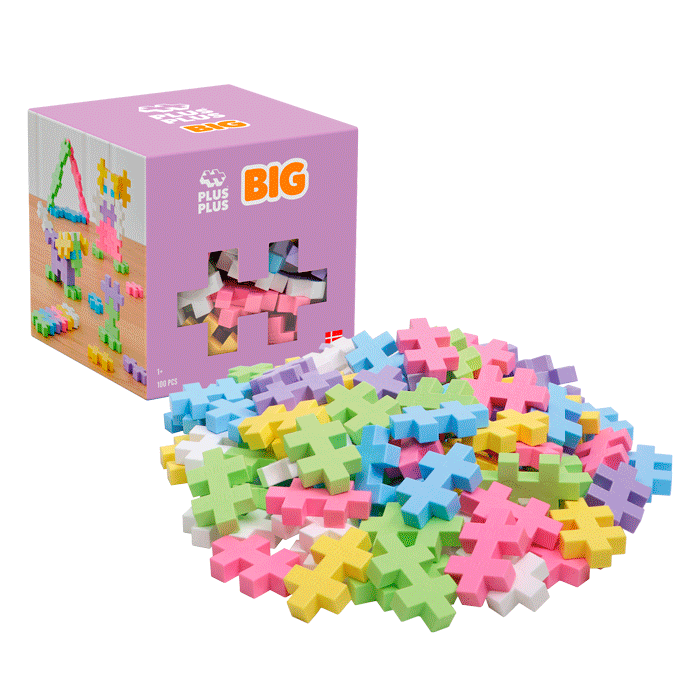 Cubo BIG Puzzle Construcciones Plus Plus 100 piezas Pastel