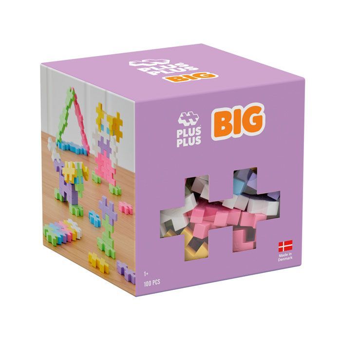 Cubo BIG Puzzle Construcciones Plus Plus 100 piezas Pastel