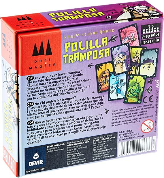 Juego Cartas La Polilla Tramposa