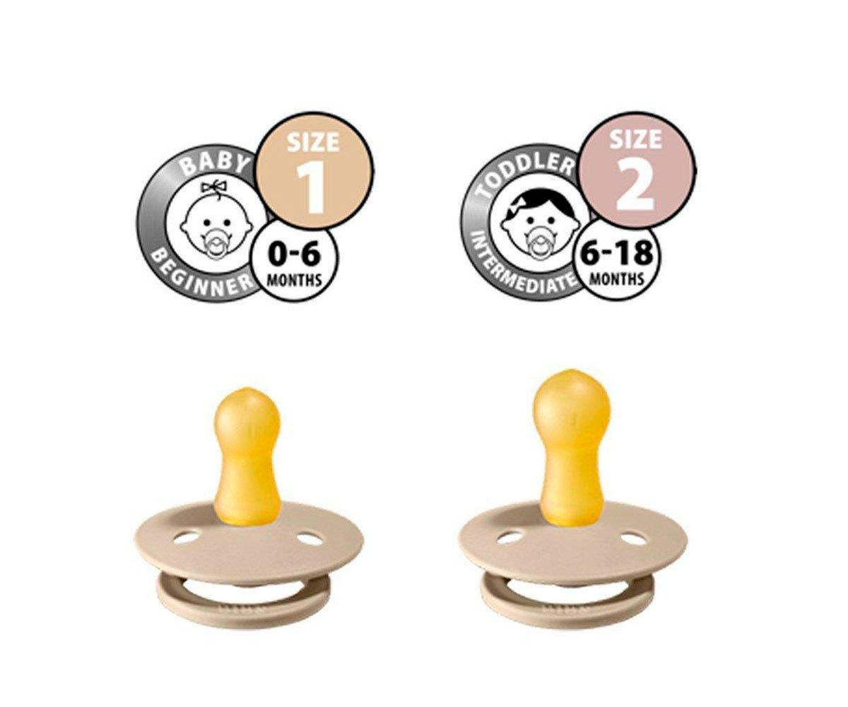 2 Chupetes BIBS Ivory/Petrol