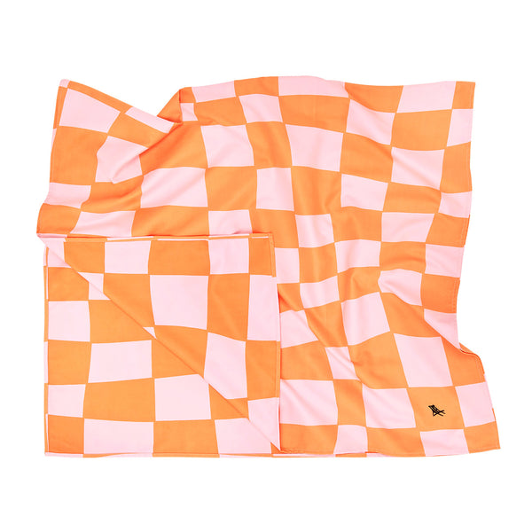 Tovallola Platja Microfibra Dock &amp;amp; Bay Check Orange
