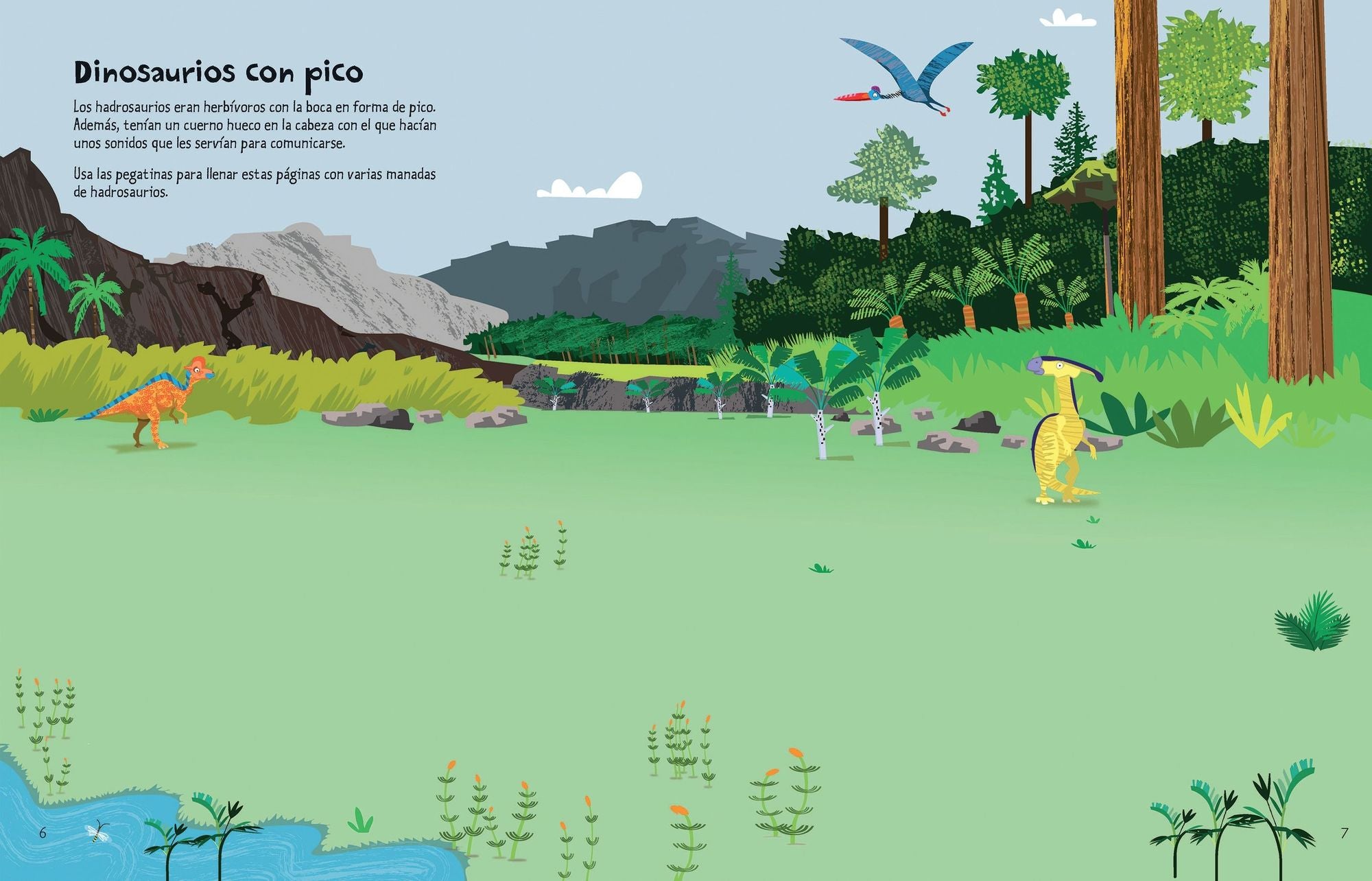 El gran álbum de pegatinas de dinosaurios