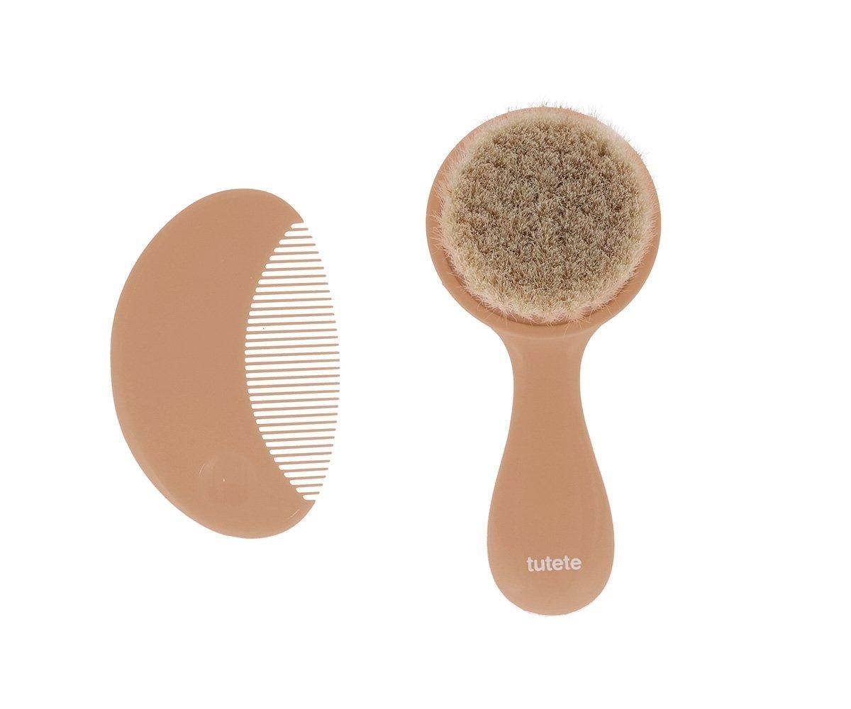 Set Cepillo y Peine Bebé Caramel