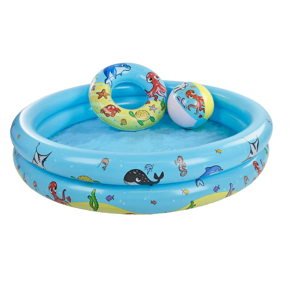 Set Piscina e Hinchables Animales Marinos