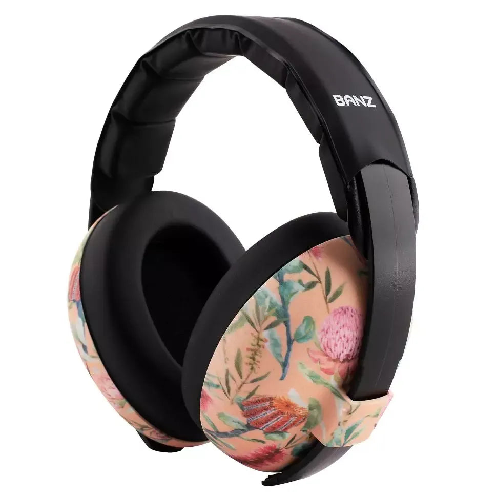 Cascos Antirruidos Bebé Banz 3-24 meses Flores Waratah