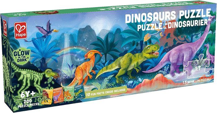 Puzzle Dinos Fluorescente 1,5 metros Hape