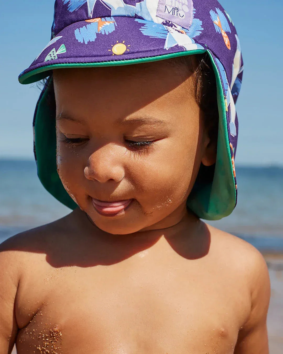 Gorro Baño Reversible Bambino Mio - Tiburones y Ballenas