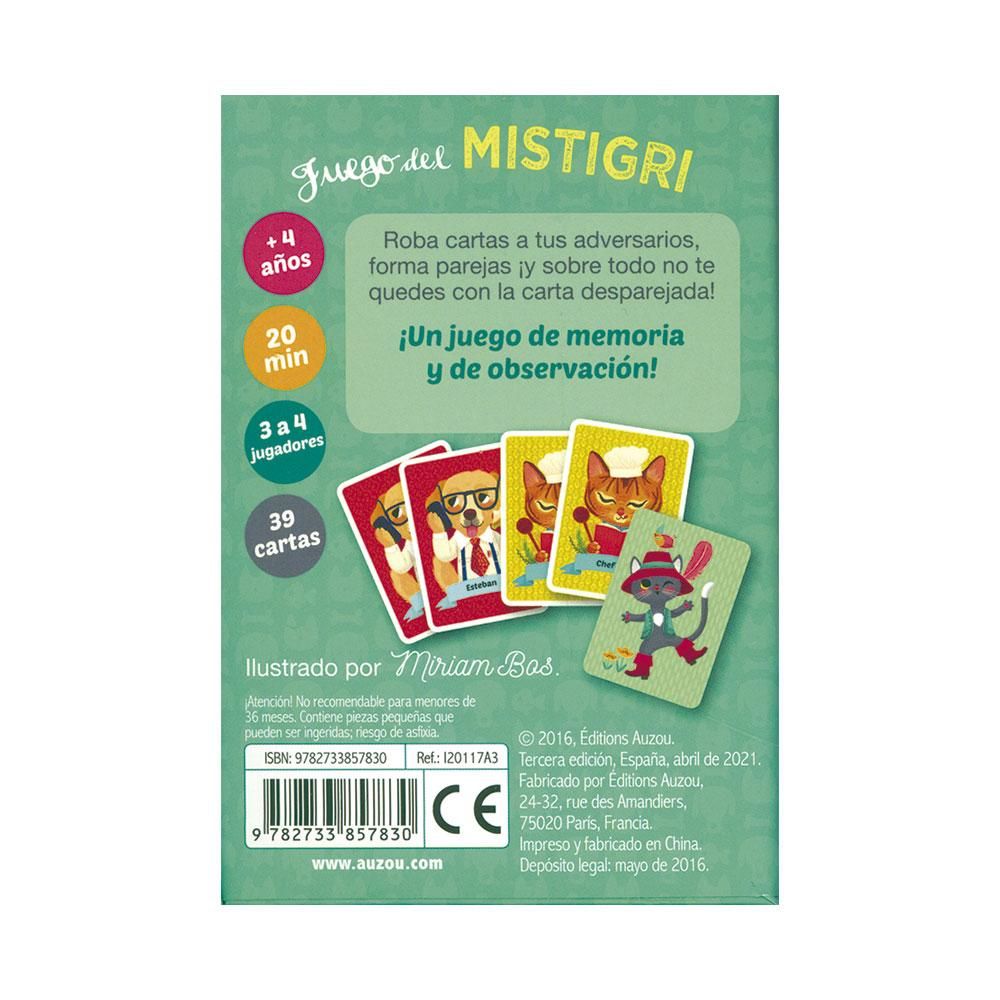 Juego Cartas Mistigri Auzou