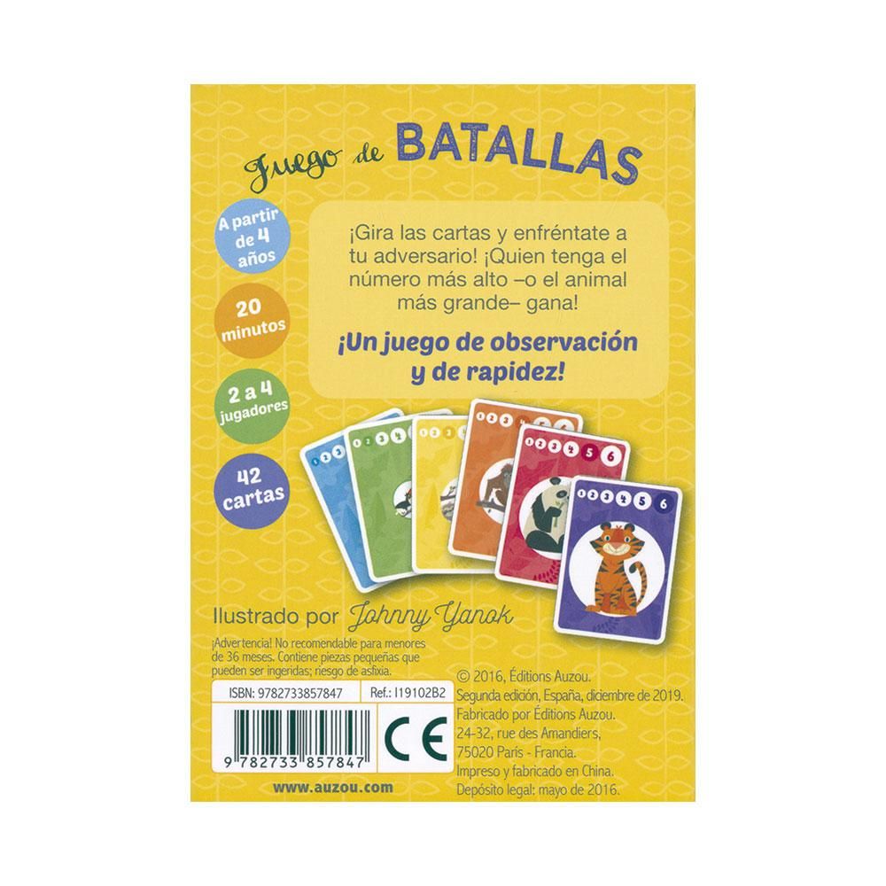 Juego Cartas Batallas Auzou