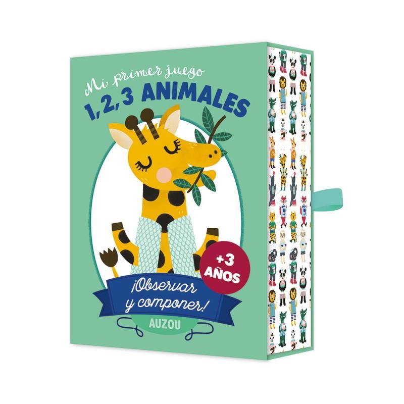 Juego Cartas 1, 2, 3 Animales Auzou