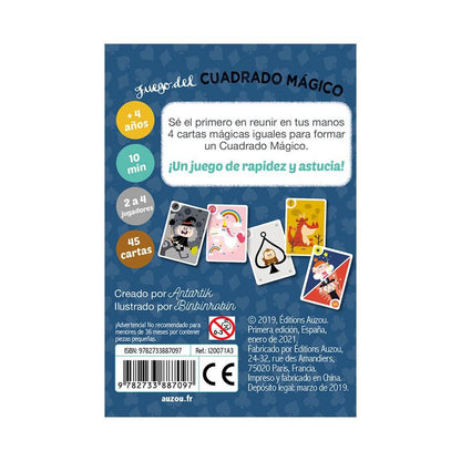 Juego Cartas Cuadrado Mágico Auzou