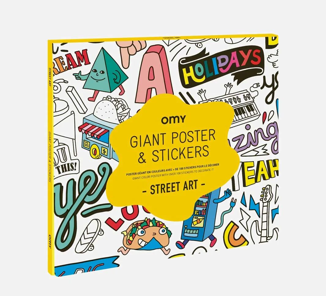 Poster XL Stickers Street Art OMY