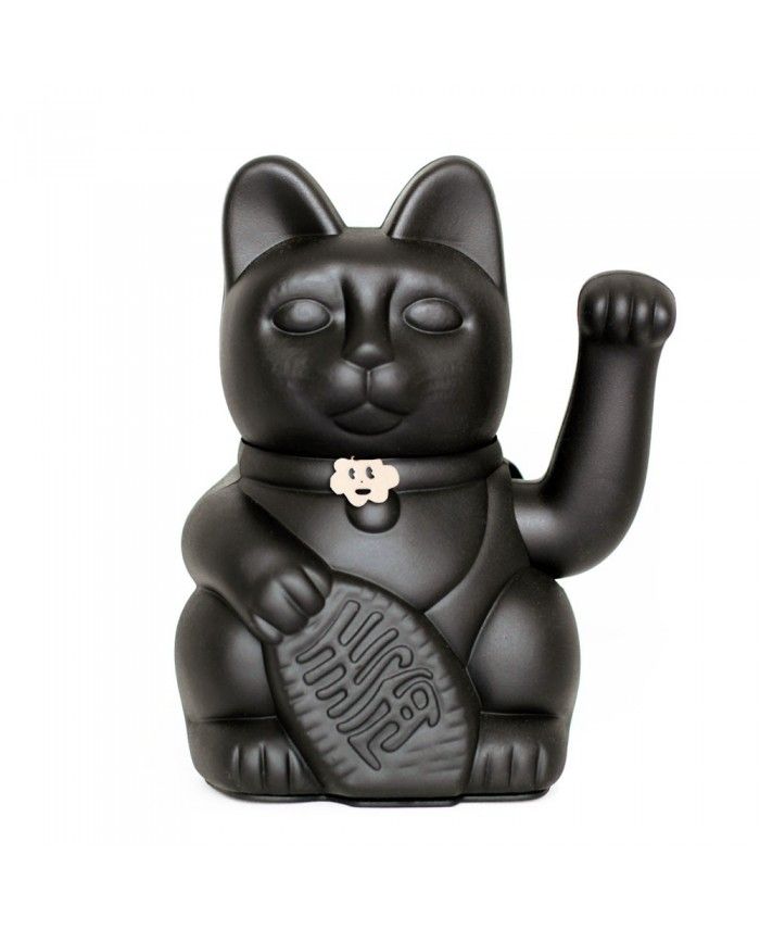 Luckycat Gato de la Suerte Chino - Negro