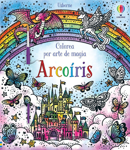 Colorea Magia Agua y Pincel Fuera Agobios Usborne