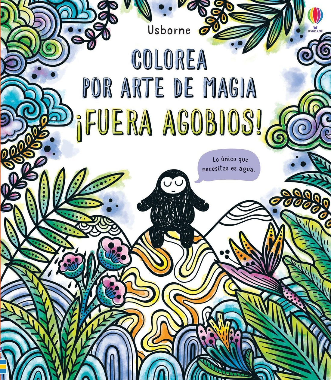 Colorea Magia Agua y Pincel Fuera Agobios Usborne