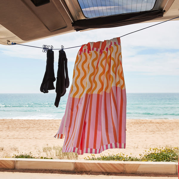 Toalla Playa Microfibra Dock &amp; Bay L - Lemonade Waves